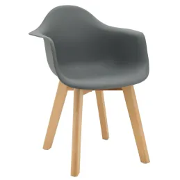 Fauteuil enfant en polypropylène et bois
