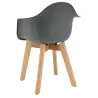 Fauteuil enfant en polypropylène et bois