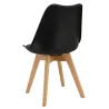 Chaise coussin en polypropylène et bois de hêtre