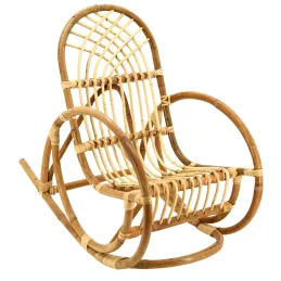 Rocking chair enfant en rotin naturel Rodéo