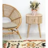 Fauteuil en rotin naturel  ajouré