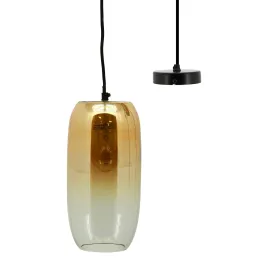 Suspension en verre ambré