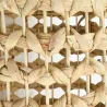 Lampe haute en jacinthe naturelle et métal