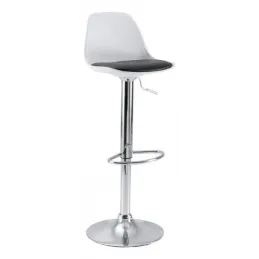 Tabouret de bar Gaëlle blanc (Lot de 2)