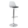 Tabouret de bar Gaëlle blanc (Lot de 2)