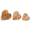 Cœurs à poser en bois (lot de 3)