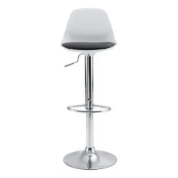 Tabouret de bar Gaëlle blanc (Lot de 2)