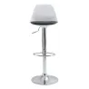 Tabouret de bar Gaëlle blanc (Lot de 2)