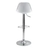 Tabouret de bar Gaëlle blanc (Lot de 2)