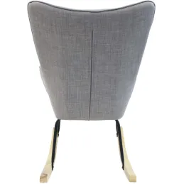 Fauteuil à bascule en tissu et métal Helsinki