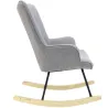 Fauteuil à bascule en tissu et métal Helsinki