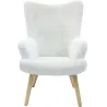Fauteuil cosy imitation fourrure Helsinki