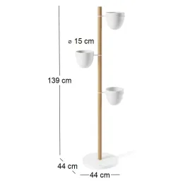 Support à plantes 3 pots Floristand