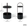 Bout de canapé design range magazine et tablette Hub