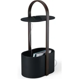Bout de canapé design range magazine et tablette Hub