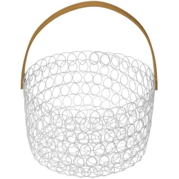 Corbeille à fruits ronde fil métallique 24 cm