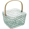 Corbeille à fruits carrée fil métallique 24 cm