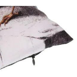 Coussin imprimé oiseaux sur branche 45 cm
