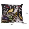 Coussin imprimé oiseaux sur branche 45 cm