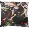 Coussin imprimé oiseaux 45 cm