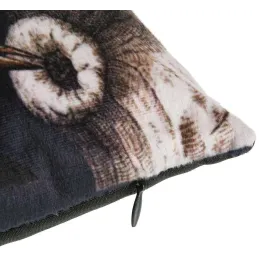 Coussin imprimé oiseaux 45 cm