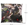 Coussin imprimé oiseaux 45 cm