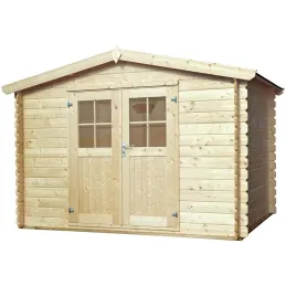 Abri de jardin en bois double pente Falun