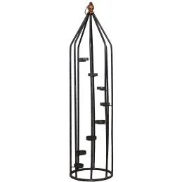 Colonne bougeoir en fer  8 bougies