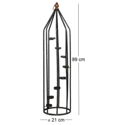 Colonne bougeoir en fer  8 bougies