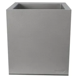 Pot en plastique carré aspect granit 30 cm