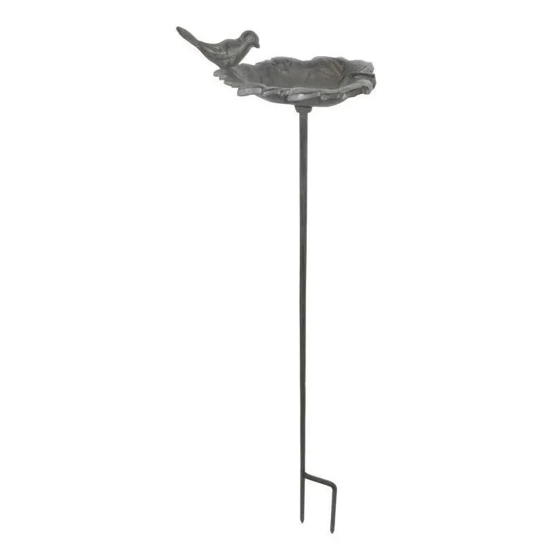 Bain oiseaux en fonte à planter