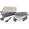 Lunch box avec plateau compartimenté et fourchette