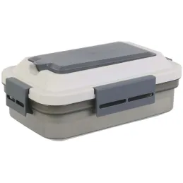 Lunch box avec plateau compartimenté et fourchette