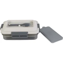 Lunch box avec plateau compartimenté et fourchette