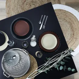 Set de table en jonc de mer tressé