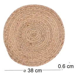 Set de table en jonc de mer tressé