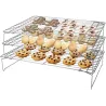 Grille de refroidissement 3 étages en inox