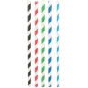 Pailles imprimées fantaisies en papier (Lot de 50)