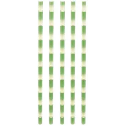 Pailles imprimées fantaisies en papier (Lot de 50)