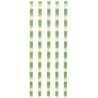 Pailles imprimées fantaisies en papier (Lot de 50)