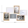 Pêle-mêle bois et blanc photos 10 x 15 cm Family