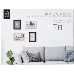 Cadres photos en bois  (Lot de 4)