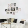 Cadres photos en bois Bonheur (Lot de 12)
