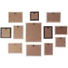 Cadres photos en bois Bonheur (Lot de 12)