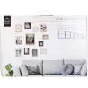 Cadres photos en bois Bonheur (Lot de 12)