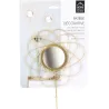 Patère filaire décorative en métal doré (Lot de 3)