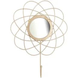 Patère filaire décorative en métal doré (Lot de 3)