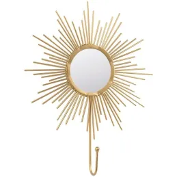 Patère filaire décorative en métal doré (Lot de 3)
