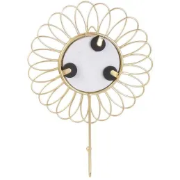 Patère filaire décorative en métal doré (Lot de 3)