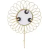 Patère filaire décorative en métal doré (Lot de 3)